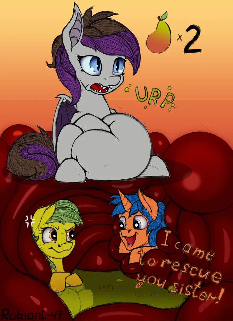 Vore bat Pony. Бэтпони и манго. Vore Pony OC. Pony unbirth.