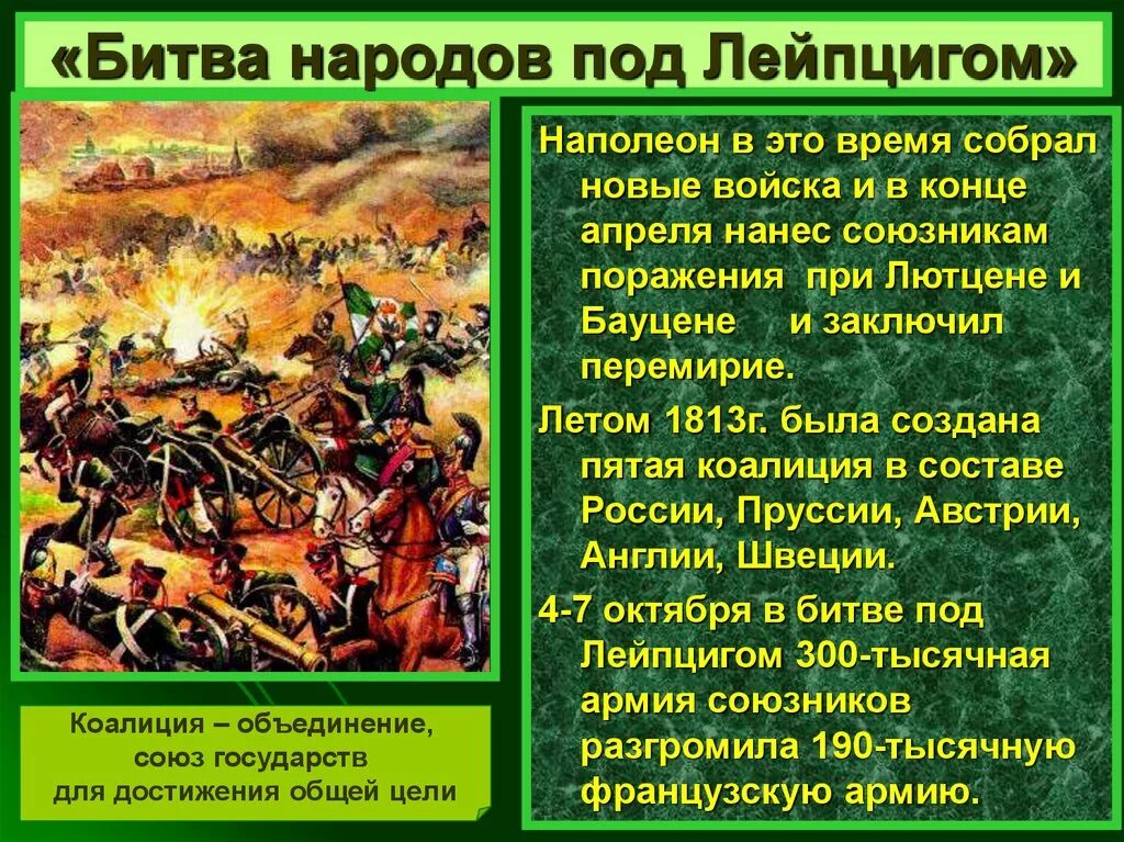 Какие были решающие битвы войны. Битва народов 1813 союзники России. Битва под Лейпцигом 1813 командующие. Битва под Лейпцигом военноначальники. Причины сражения под Лейпцигом 1813.