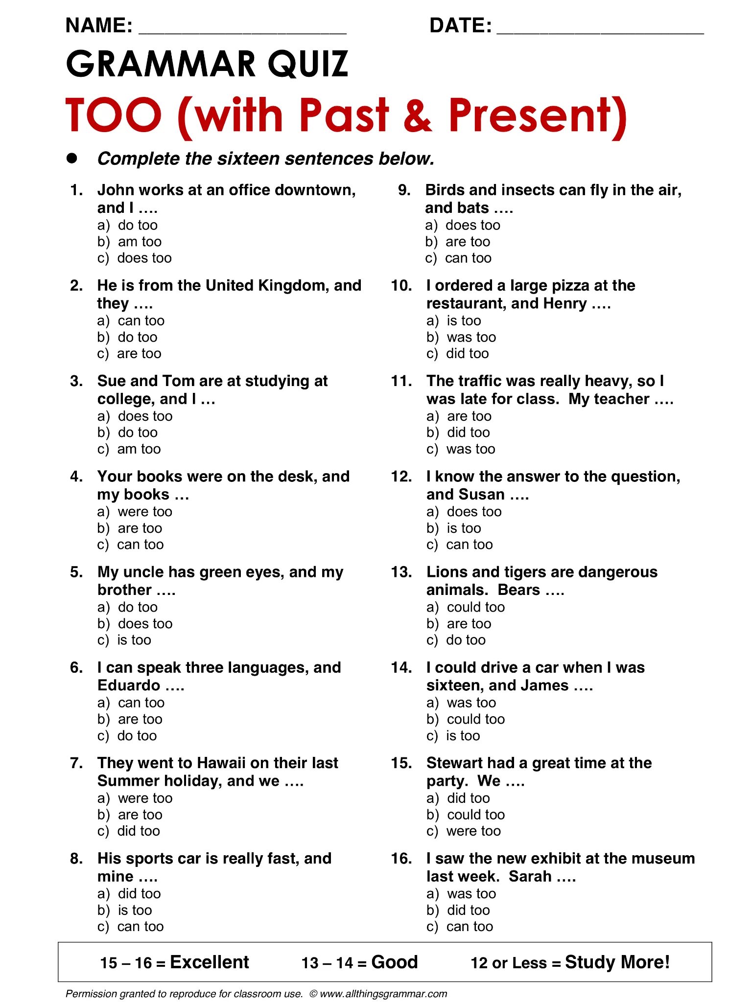 Go to quiz