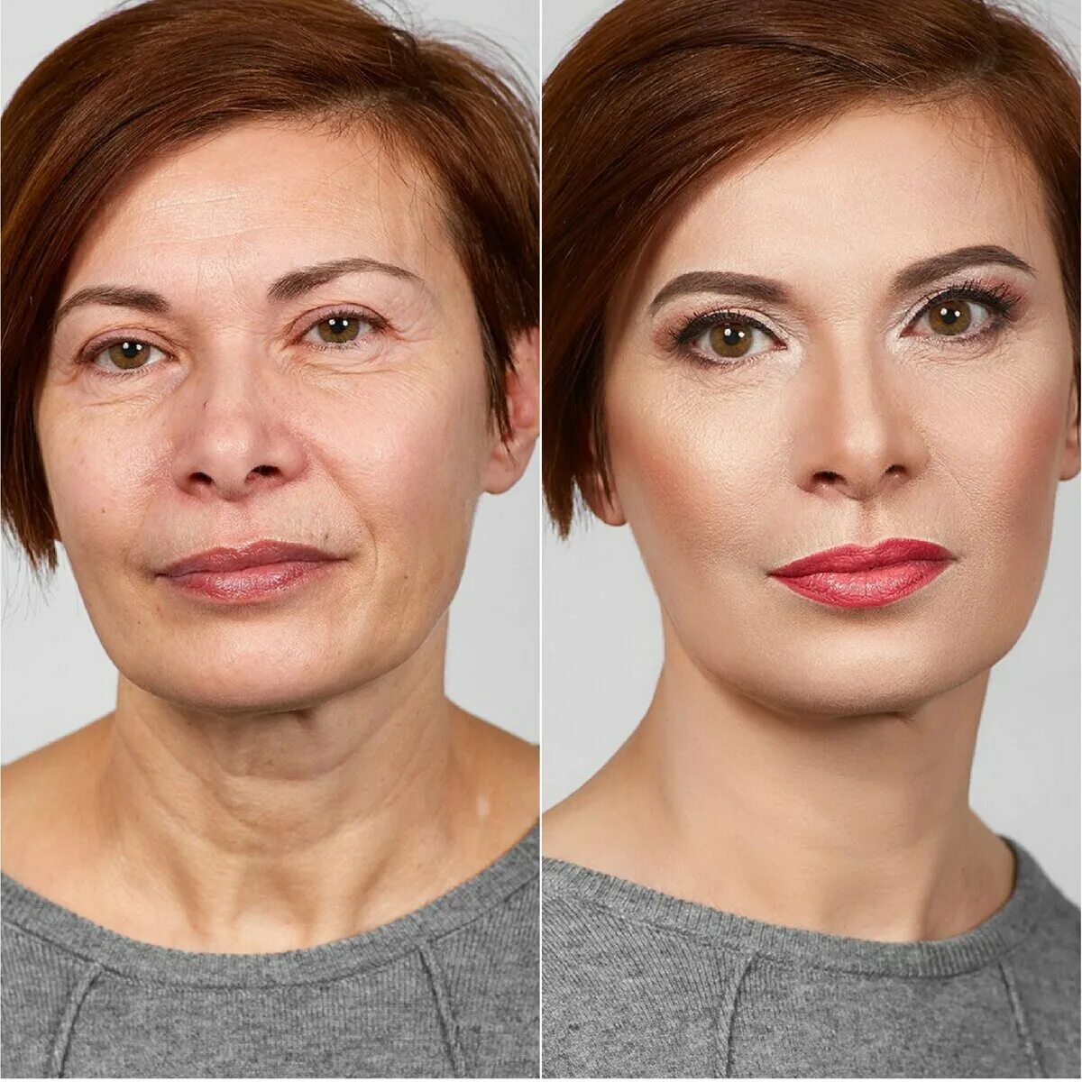 Лифтинг макияж. Омолаживающий макияж. Возрастной макияж. Лифтинг макияж 40+. Макияж глаз 50 лет