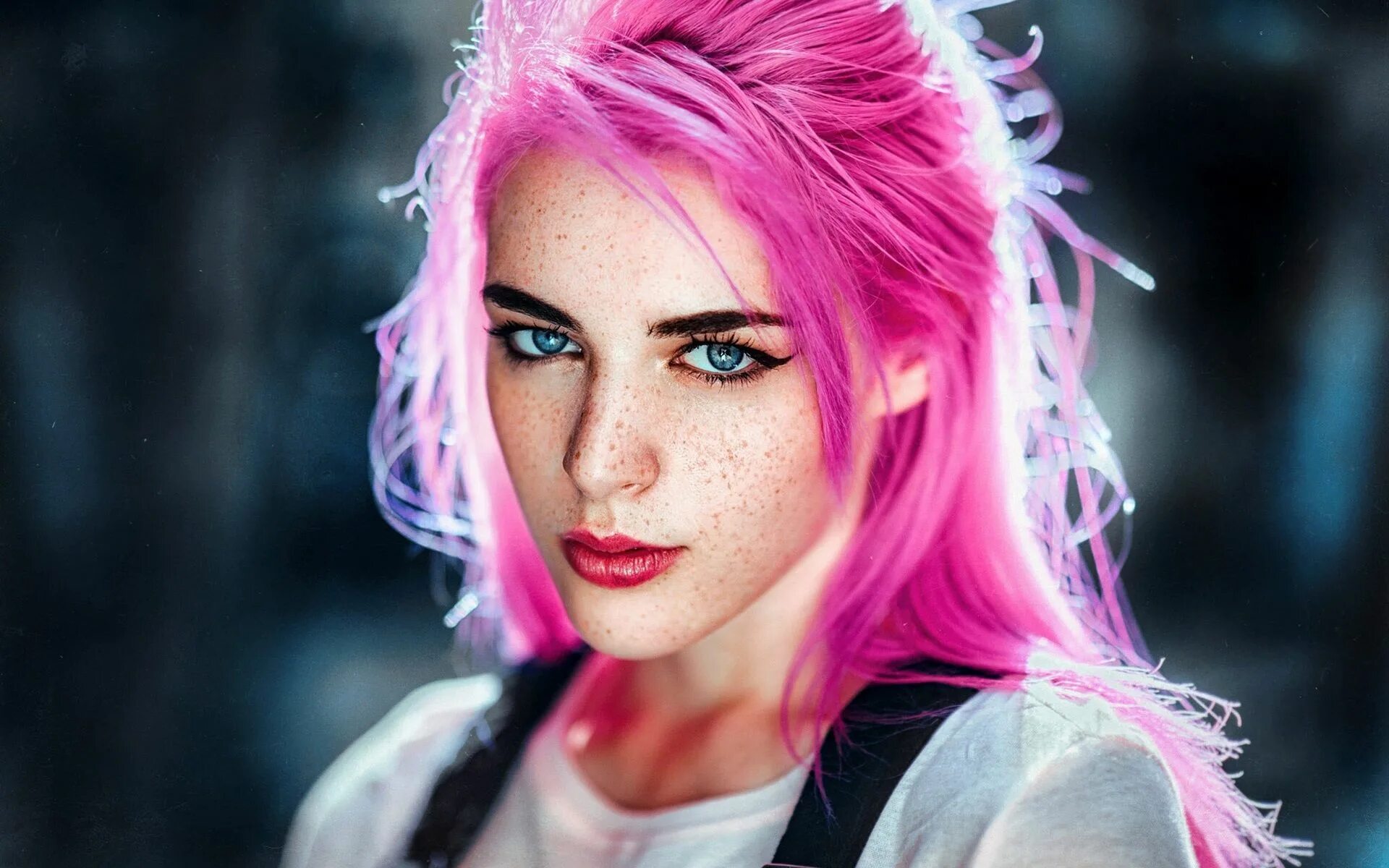Pink haired girl