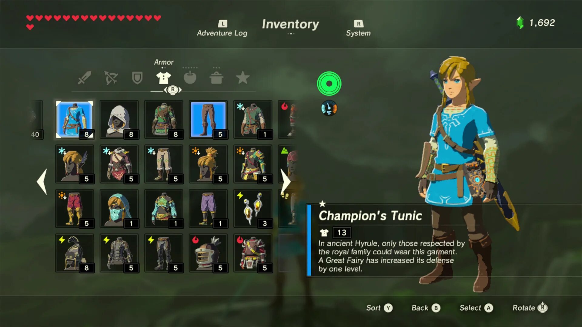 Yuzu zelda настройки. Инвентарь the Legend of Zelda. Вся одежда в Zelda Breath of the Wild. Броня и одежда в Зельде. Zelda Breath of the Wild сеты.