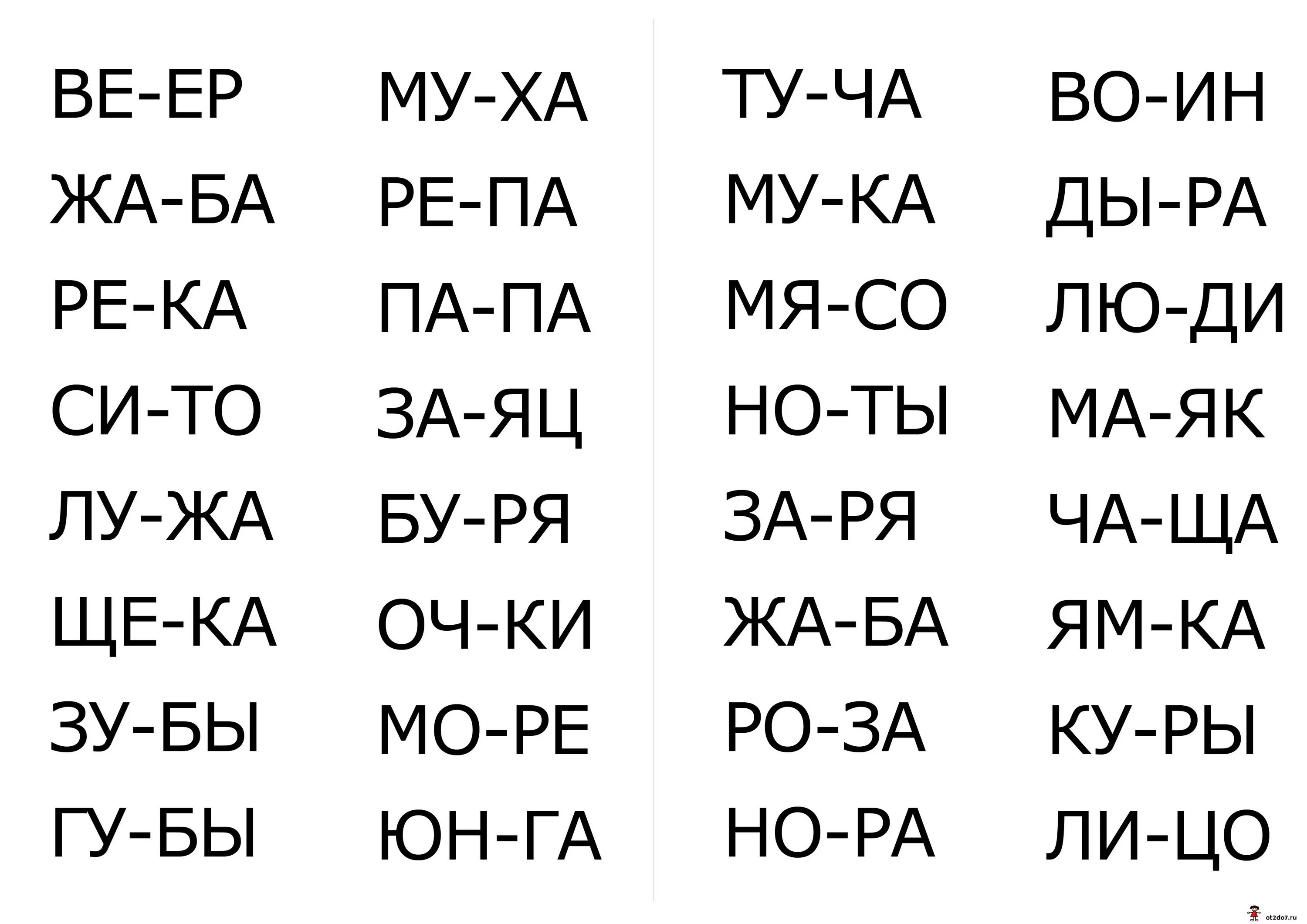 Первые слова для чтения по слогам для дошкольников 6-7 лет. Чтение по слогам для детей 6-7 лет слова. Слоги для чтения по слогам для дошкольников. Читаем слоги для детей 3-4 лет.