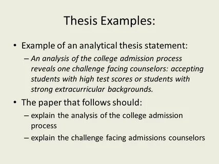 Thesis example