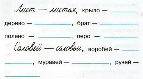 Карточки 1 кл русский язык