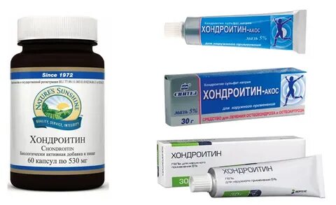 Название мазей с хондроитином и глюкозамином