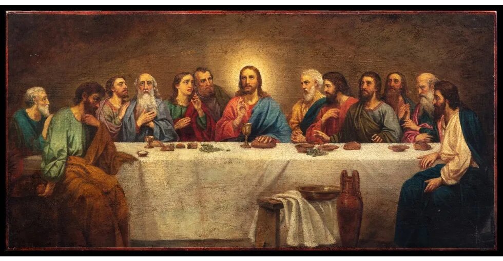 Воспоминание тайной вечери. Икона "Тайная вечеря". Тайная вечеря храм Христа Спасителя. Тайная вечеря Иисуса Христа икона. Тайная вечеря икона Рублев.