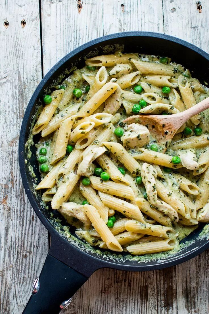 Фетучини с курицей и грибами. Макароны с песто и курицей. Паста с грибами и песто. Паста с грибами и песто. Паста с соусом песто.