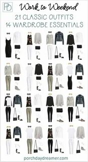 How to mix and match 14 wardrobe essentials into more than 20 outfits from ...