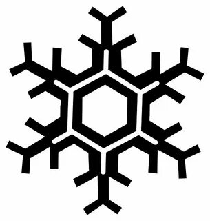 Силуэт снежинки