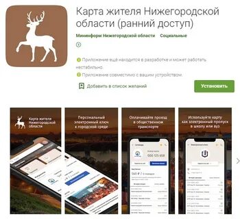 Оформить карту жителя нижнего новгорода