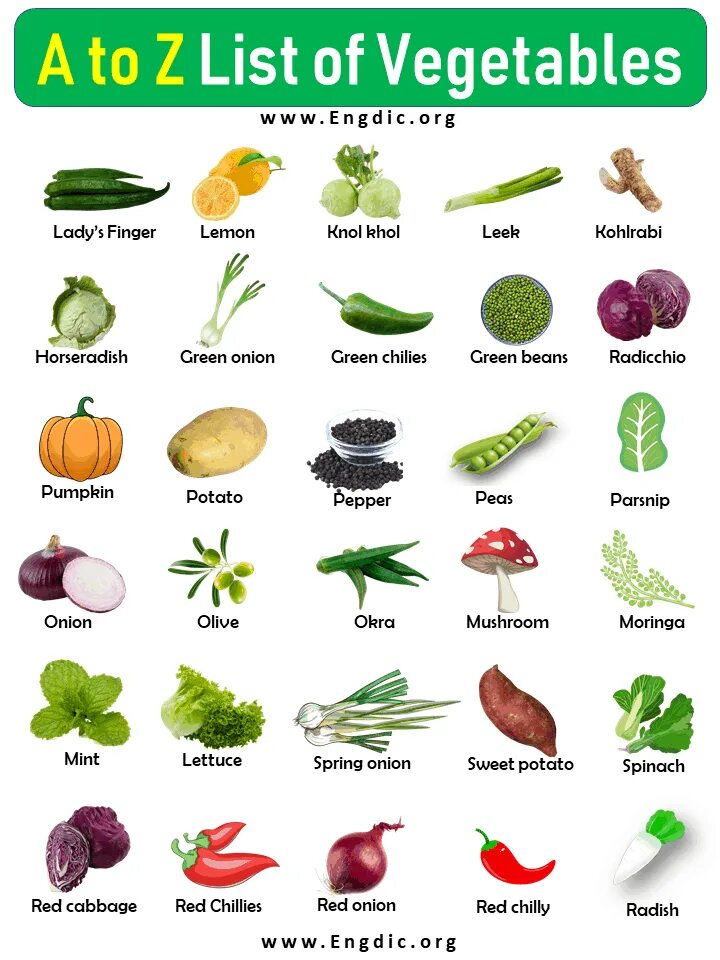 Vegetables list. Vegetables names. Names of Vegetables in English. Vegetables Vocabulary.