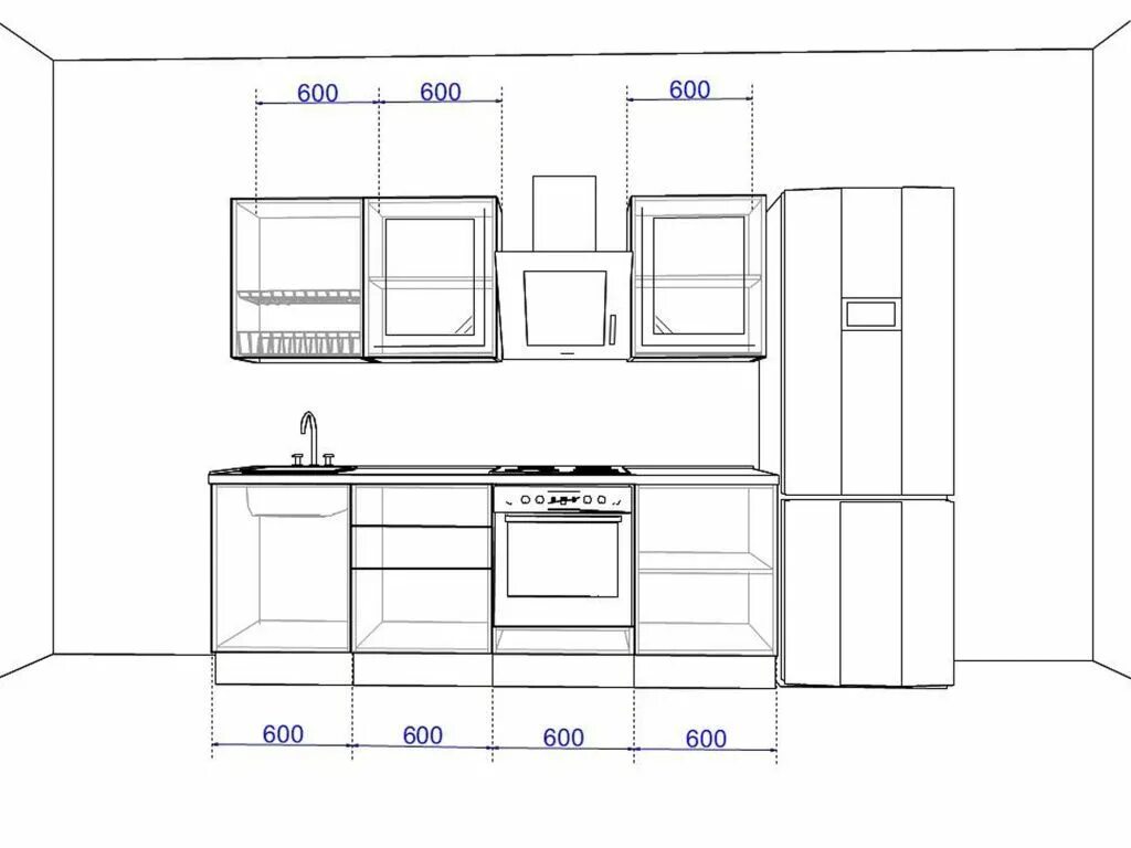 Почему размеры готовой мебели. Чертеж кухни. Чертеж кухонного гарнитура. Кухонные гарнитуры Размеры. Кухонный гарнитур компоновка.