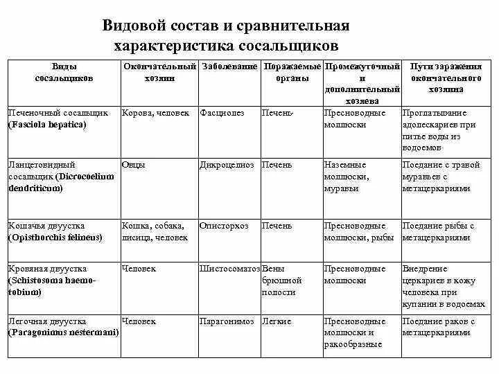 Общая характеристика червей Ресничные сосальщики ленточные. Сравнительная характеристика сосальщики и ленточные черви. Таблица сравнения плоских червей Ресничные сосальщики ленточные. Характеристика классов Ресничные черви сосальщики ленточные черви. Класс ресничные сосальщики ленточные