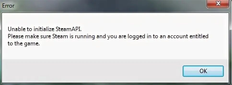 Ошибка please make sure. Unable to initialize steam api. ошибка unable to initialize steamapi. unable to initialize steam api please make sure steam is running and you are logged in to an account. unable.