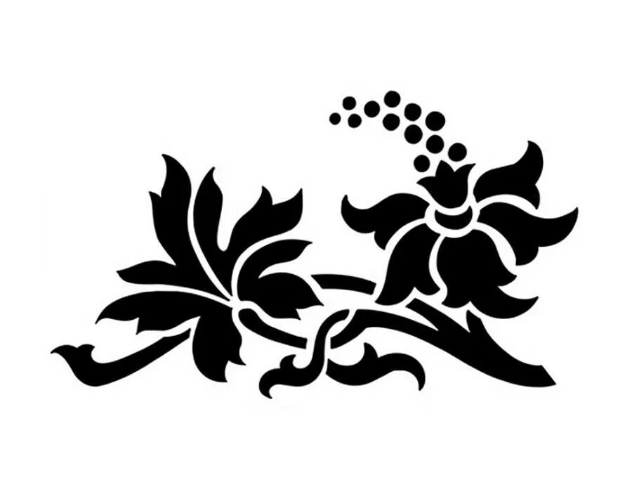 Какие есть трафареты. Трафареты цветов для декора. трафарет узоры. цветочный узор трафарет. трафарет орнамент для декора.
