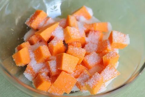 Цукаты из тыквы и сахаром простой