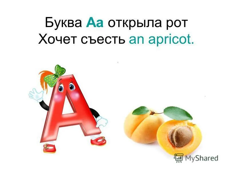 На какую букву хочу. Буква Эй открыла рот хочет съесть an Apricot. Откройте букву. Презентация урока буква АА. Буквы с открытым ртом.