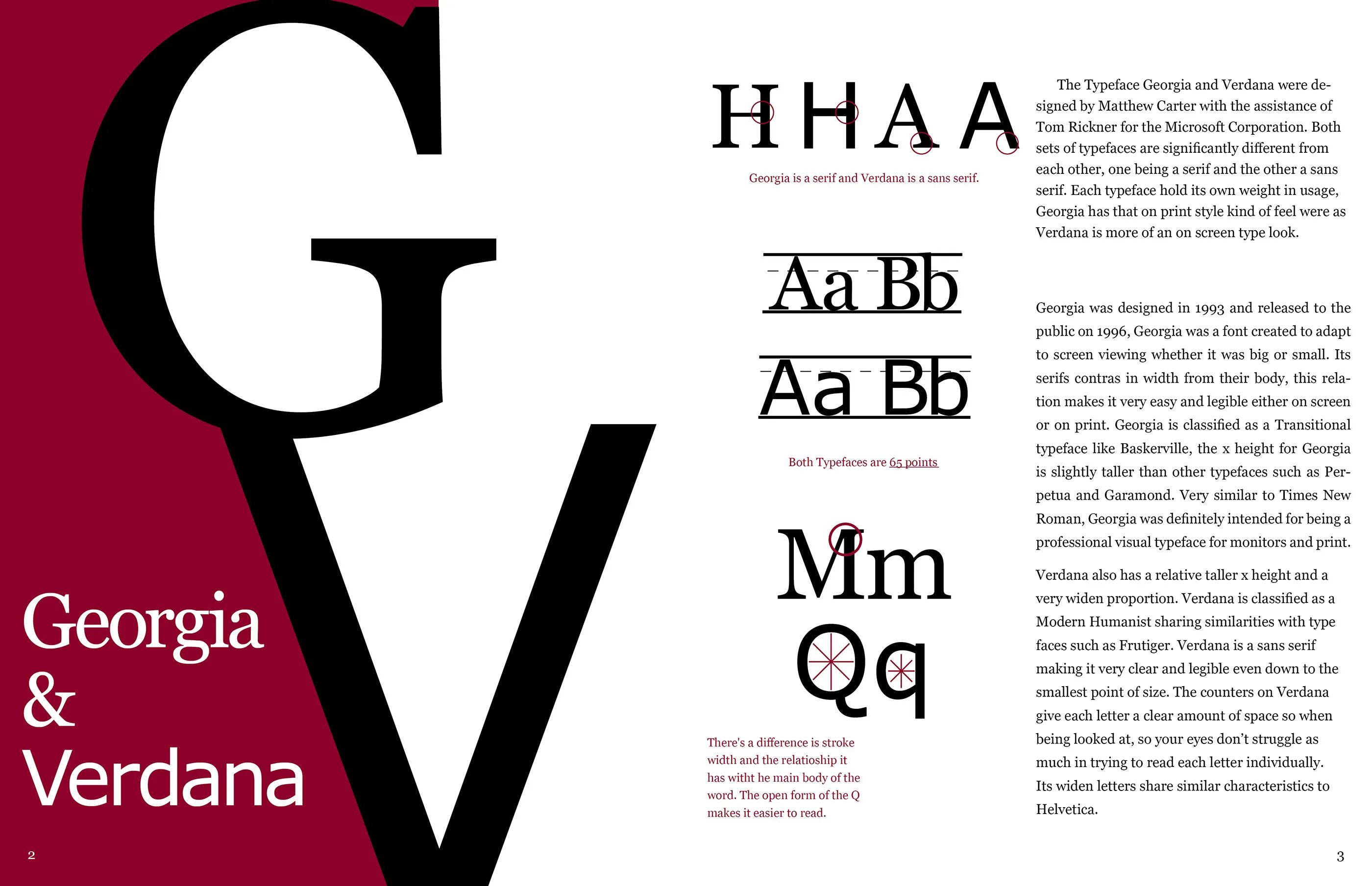 Verdana sans serif