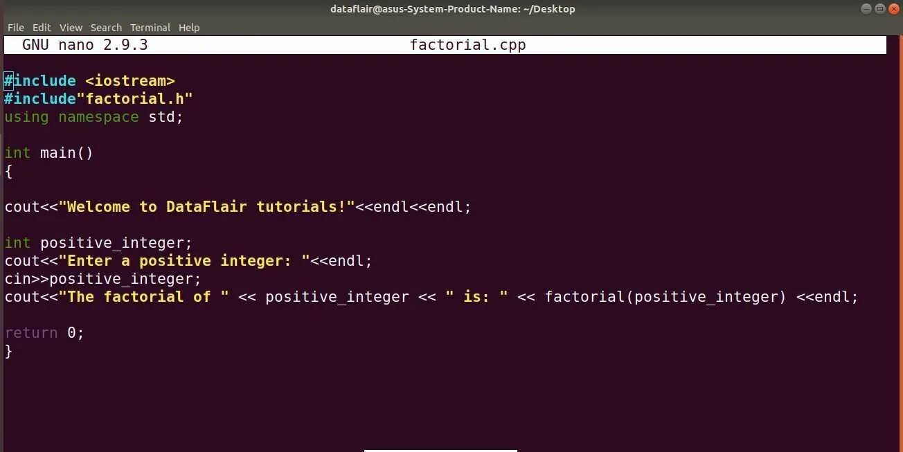 Header file cpp