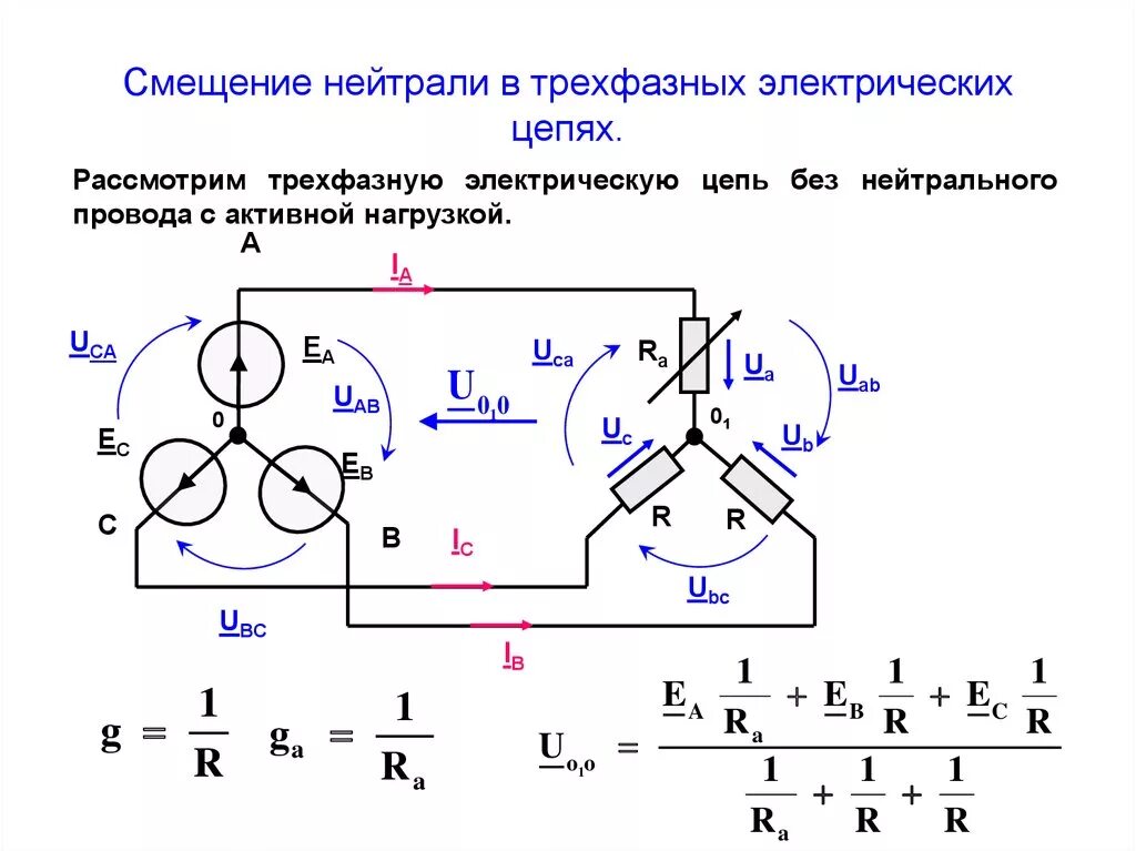 Нулевой провод в трехфазной цепи. 3 Фазные электрические цепи. Схема трехфазной Эл цепи с нулевым проводом. Схема соединения трёхфазной нагрузки.