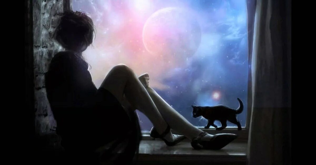 Одиночество в ночи. Девушка с котом на подоконнике. Девушка ночью у окна. Одиночество кот. Ночью одиноко спать