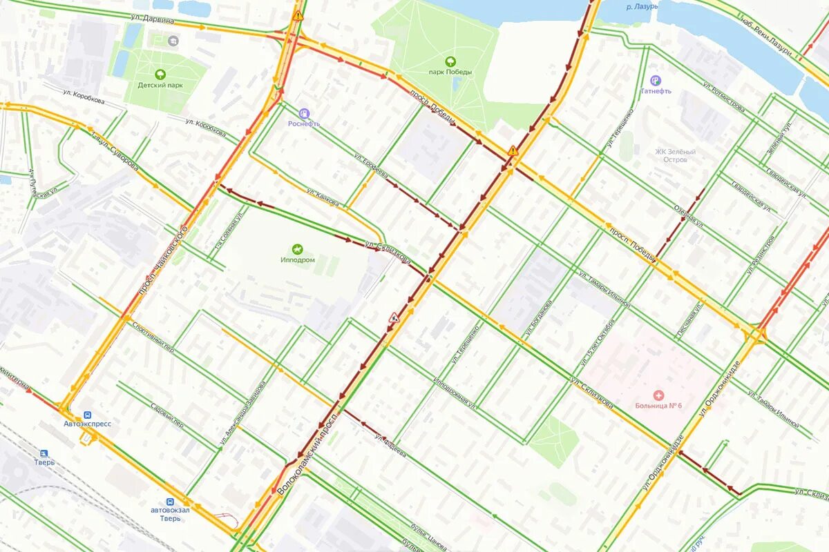 Карта тверь волоколамский проспект. 4. Волоколамский проспект 5 тверь. Карта твери с пробками. Тверь пробки тверь.
