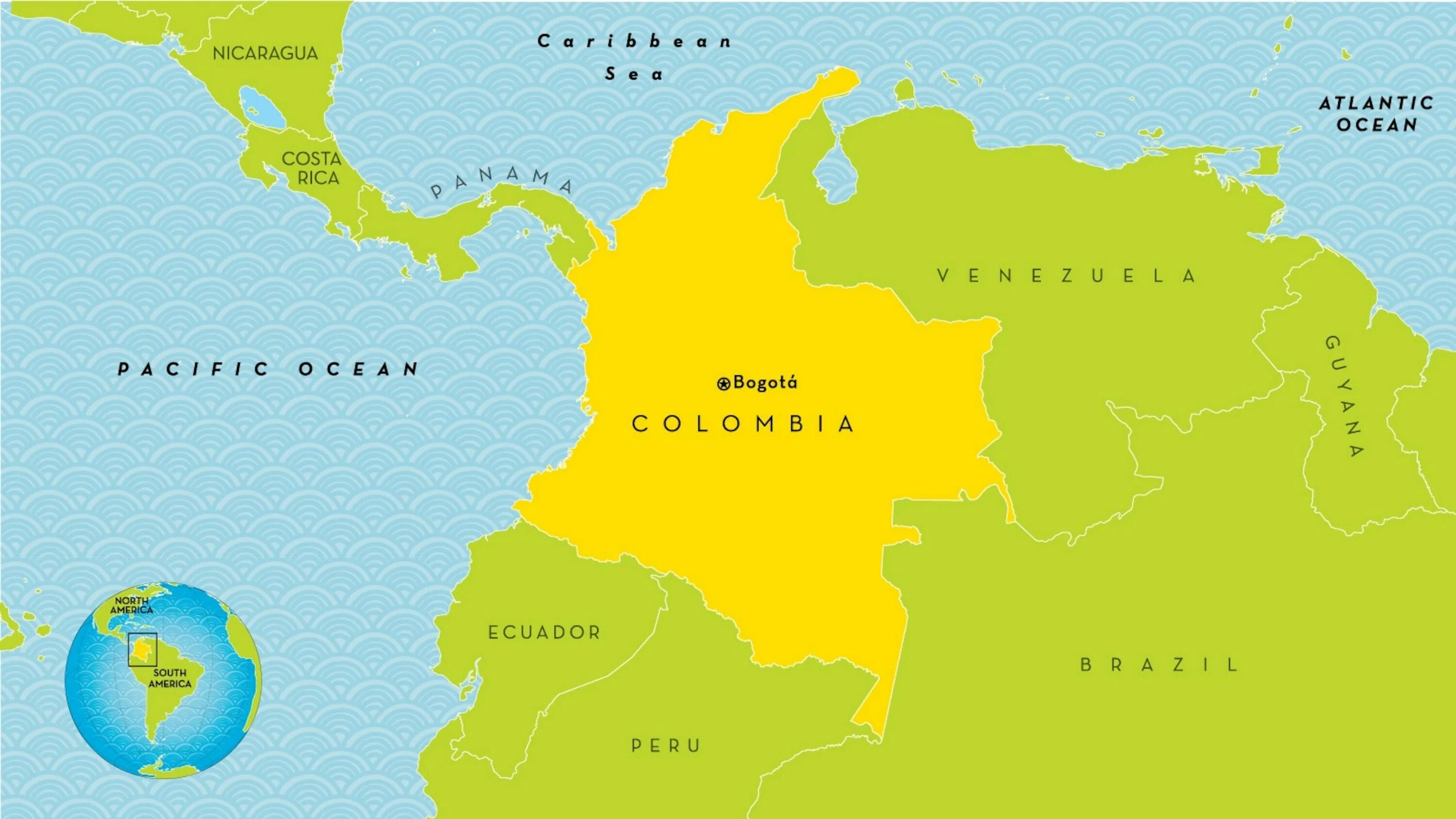Возле каких стран находится. Колумбия политическая карта. Где находится Колумбия на карте. Карта Колумбии географическая. Столица Колумбии местоположение на карте.