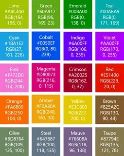Напиши rgb код желтого цвета