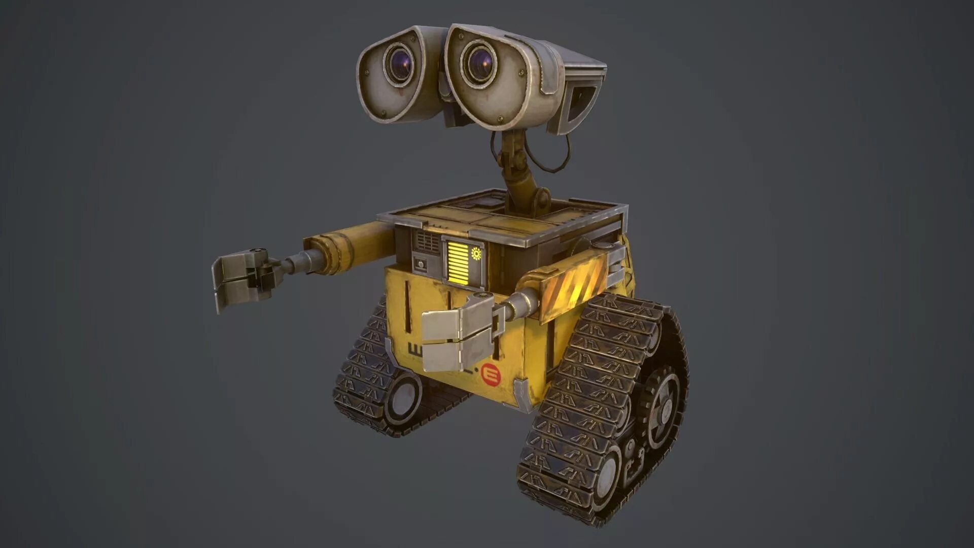 Wolly. Робот Мусорщик Валли. Робот Wall-e Тинкеркад. Валли (Wall·e, 2008). Робот Валли вид сбоку.