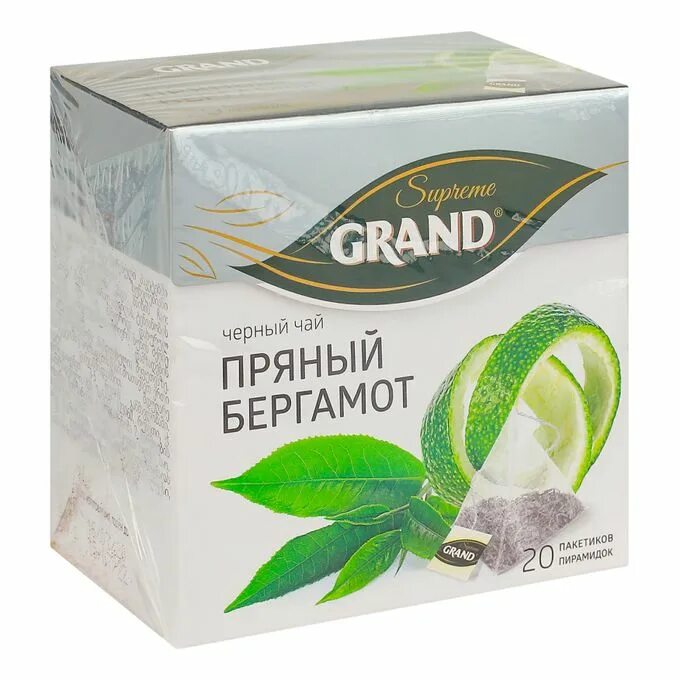 Чай с бергамотом черный цены. Чай супреме Гранд. Grand Supreme чай чёрный. Чай Гранд черный пряный бергамот. Чай Гранд пирамидки.