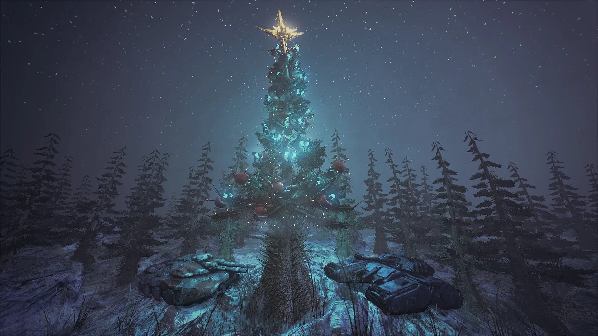 космическая новогодняя елка