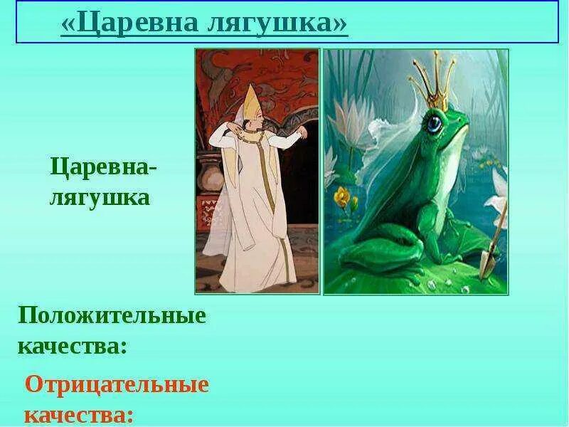 Содержание царевна лягушка 5 класс. Царевна лягушка. герои сказки царевна лягушка. лягушка превращается в царевну. сказочные отрицательные персонажи.