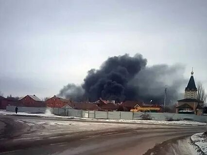 Пожар на заводе в шахтах