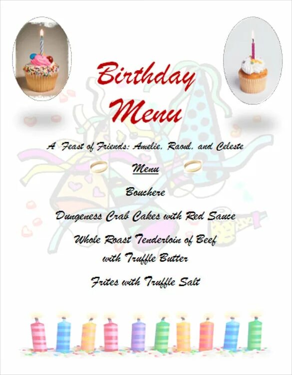 Birthday menu. Меню ресторана на английском. Праздничное меню на английском. Ресторанное меню на английском языке. Меню ресторана на английском.