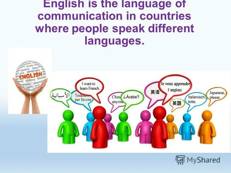 English is the language of communication. English is the language of communication