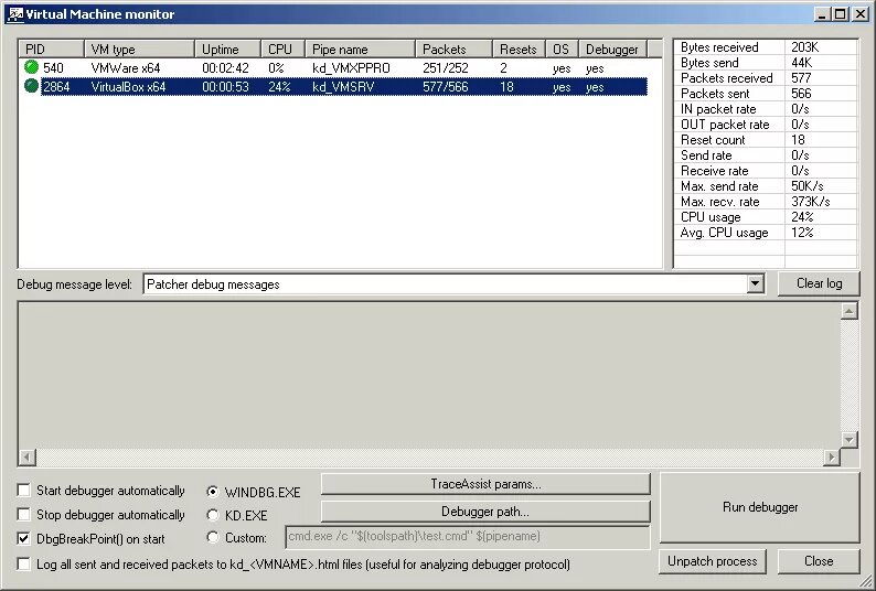 Vm monitoring
