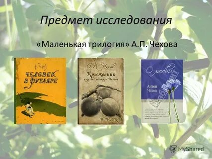 В маленькую трилогию чехова входят