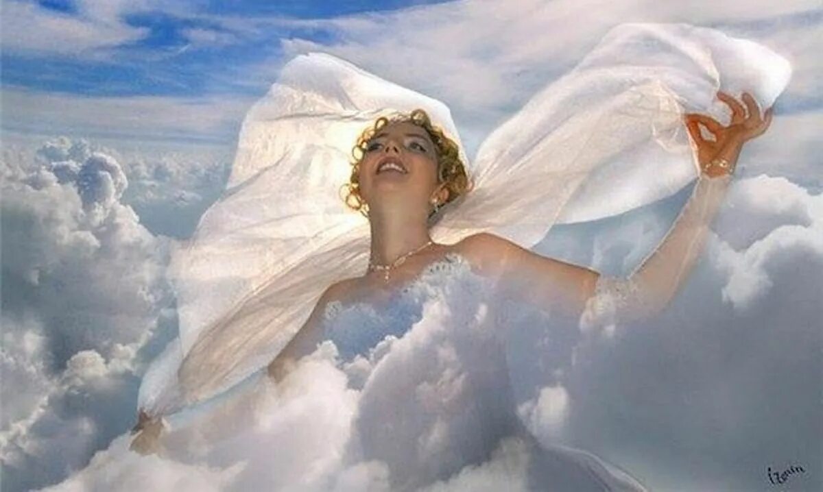 Девушка в облаках. Красота Небесная. Девушка богиня в облаках. Небесные ангелы.
