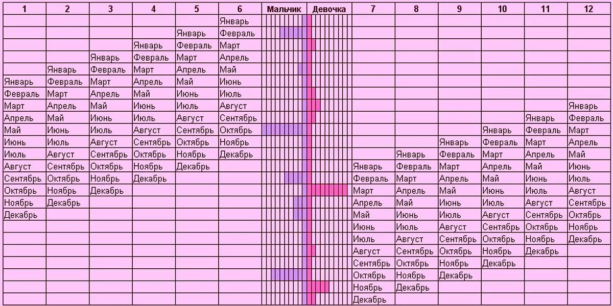 Забеременеть в январе. Таблица беременности чтобы зачать мальчика. Планирование пола ребенка. Таблица планирования пола. Таблица зачатия пола ребенка.