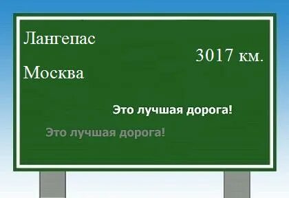 Лангепас расстояние на машине