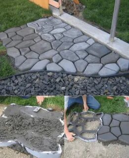Дорожка из цемента своими руками на даче