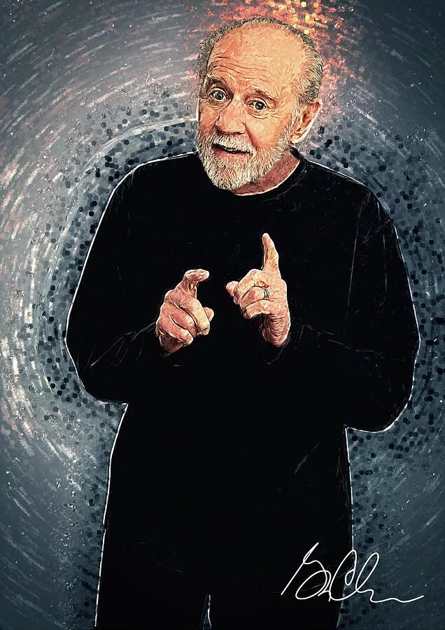 George carlin. Джордж Карлин арт. Джордж Карлин арты. Карлин портрет.