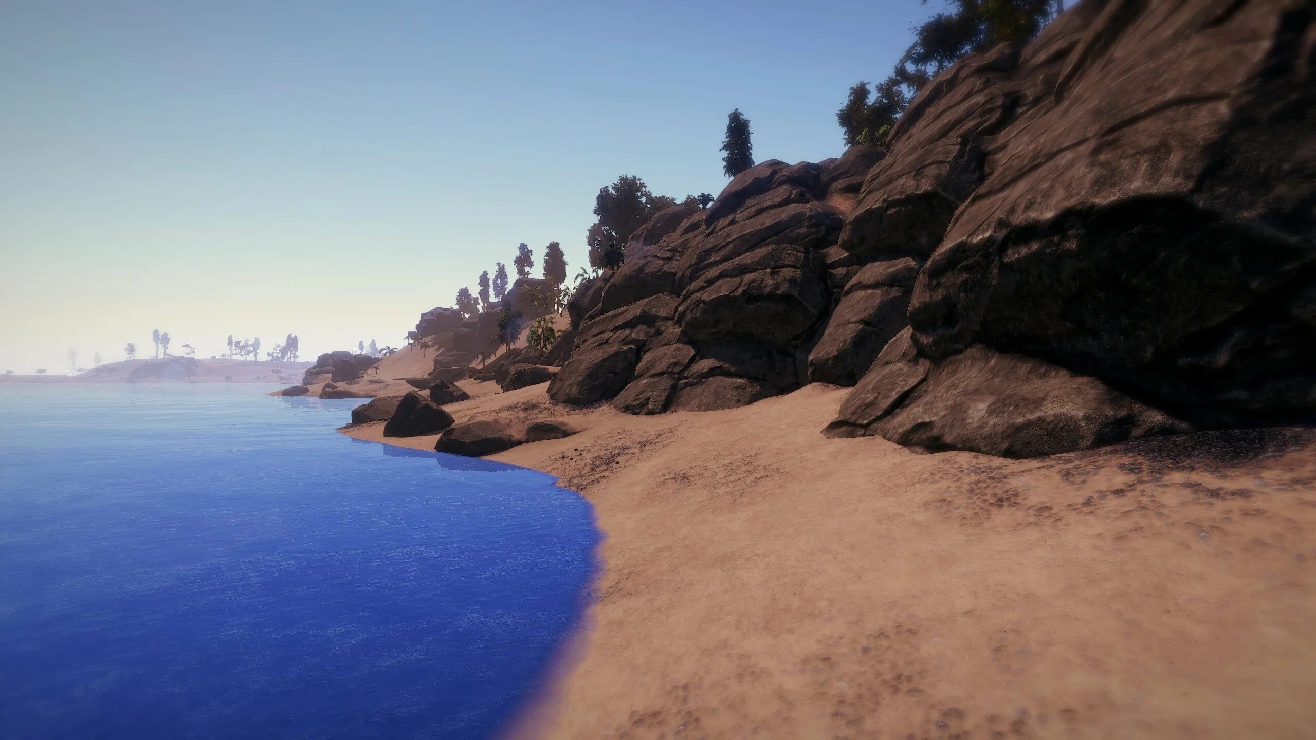 Rust windows. Игра раст в море. Океан Rust. Фон раст. Красивые пляжи в играх.