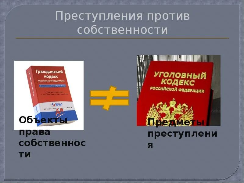 Глава против собственности