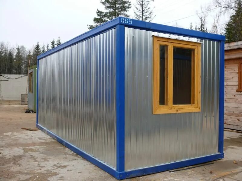 Блок контейнер. Бытовка металлическая (тип бк-00 6,0х2,4х2,5м). 3. 4. Вагончик бытовка.