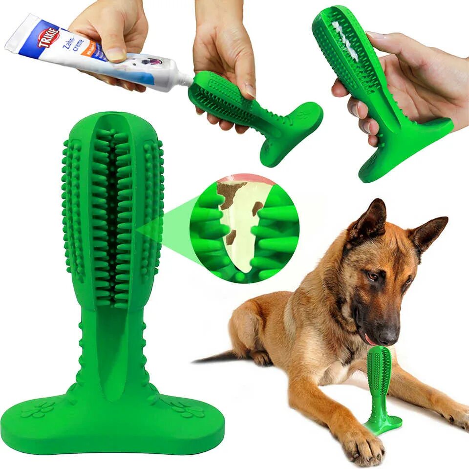 Зубная силиконовая щетка для собак Pet Toothbrush large Size. Зубная щётка для собак 04121289. Приспособления для чистки зубов собакам. Стоматологические игрушки для собак. Что можно купить собаке