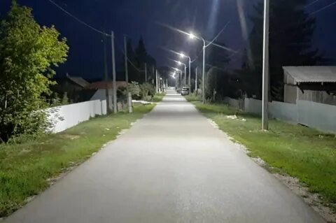 Освещение дорог и тротуаров