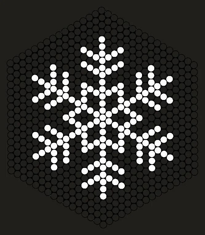 Снежинка бисером вышить
