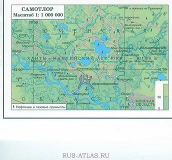 Самотлор на карте